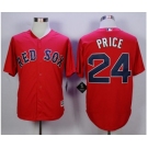 Men Boston Red Sox #24 David Price Red 2016 Official Cool Base Jersey