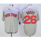 Men Boston Red Sox #26 Wade Boggs Gray 2016 Official Cool Base Jersey