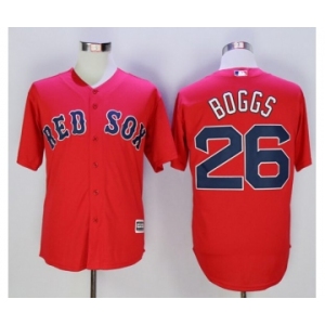 Men Boston Red Sox #26 Wade Boggs Red 2016 Official Cool Base Jersey