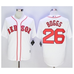 Men Boston Red Sox #26 Wade Boggs White 2016 Official Cool Base Jersey
