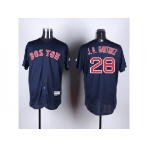 Men Boston Red Sox #28 J. D. Martinez Navy Blue Flexbase Authentic Collection Stitched Baseball Jersey