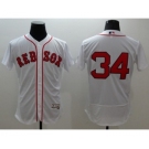 Men Boston Red Sox #34 David Ortiz Majestic white Flexbase Authentic Collection Player Jersey