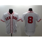 Men Boston Red Sox #8 Carl Yastrzemski Majestic white Flexbase Authentic Collection Player Jersey