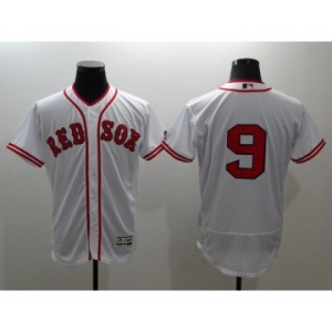 Men Boston Red Sox #9 Ted Williams Majestic white Flexbase Authentic Collection Player Jersey