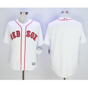 Men Boston Red Sox Blank White 2016 Official Cool Base Jersey