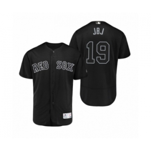 Men Red Sox #19 Jackie Bradley Jr. JBJ Black 2019 Players' Weekend Authentic Jersey