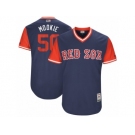 Men's 2017 Little League World Series Red Sox Mookie Betts #50 Mookie Navy Jersey