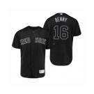 Men's Boston Red Sox #16 Andrew Benintendi Benny Black 2019 Players' Weekend Authentic Jersey