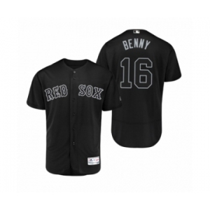 Men's Boston Red Sox #16 Andrew Benintendi Benny Black 2019 Players' Weekend Authentic Jersey