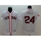 Men's Boston Red Sox #24 David Price Majestic White Fashion Stars & Stripes Flex Base Player Jersey