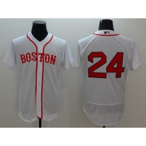 Men's Boston Red Sox #24 David Price Majestic White Flexbase Authentic Collection Alternate Team Jersey