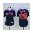 Men's Boston Red Sox #26 Wade Boggs Majestic Navy blue Flexbase Authentic Collection Player Jersey