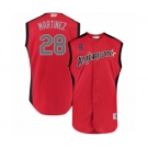 Men's Boston Red Sox #28 J. D. Martinez Authentic Red American League 2019 Baseball All-Star Jersey