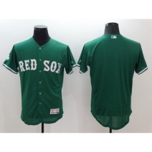 Men's Boston Red Sox blank Majestic Green Celtic Flexbase Authentic Collection Jersey