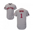 Men's Majestic Boston Red Sox #1 Bobby Doerr Grey Road Flex Base Authentic Collection 2018 World Series Champions MLB Jersey