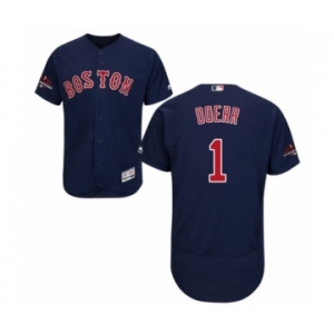 Men's Majestic Boston Red Sox #1 Bobby Doerr Navy Blue Alternate Flex Base Authentic Collection 2018 World Series Champions MLB Jersey