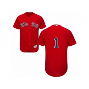 Men's Majestic Boston Red Sox #1 Bobby Doerr Red Flexbase Authentic Collection MLB Jersey