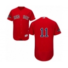 Men's Majestic Boston Red Sox #11 Rafael Devers Red Alternate Flex Base Authentic Collection 2018 World Series Champions MLB Jersey