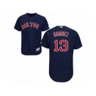 Men's Majestic Boston Red Sox #13 Hanley Ramirez Navy Blue Flexbase Authentic Collection MLB Jersey