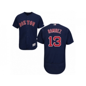 Men's Majestic Boston Red Sox #13 Hanley Ramirez Navy Blue Flexbase Authentic Collection MLB Jersey