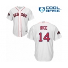 Men's Majestic Boston Red Sox #14 Jim Rice Replica White Home Cool Base 2018 World Series Champions MLB Jersey