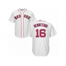 Men's Majestic Boston Red Sox #16 Andrew Benintendi Replica White Home Cool Base MLB Jersey