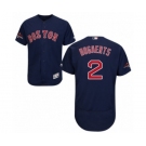 Men's Majestic Boston Red Sox #2 Xander Bogaerts Navy Blue Alternate Flex Base Authentic Collection 2018 World Series Champions MLB Jersey