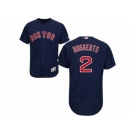 Men's Majestic Boston Red Sox #2 Xander Bogaerts Navy Blue Flexbase Authentic Collection MLB Jersey