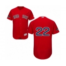 Men's Majestic Boston Red Sox #22 Rick Porcello Red Alternate Flex Base Authentic Collection 2018 World Series Champions MLB Jersey