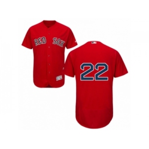 Men's Majestic Boston Red Sox #22 Rick Porcello Red Flexbase Authentic Collection MLB Jersey