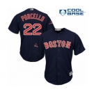 Men's Majestic Boston Red Sox #22 Rick Porcello Replica Navy Blue Alternate Road Cool Base 2018 World Series Champions MLB Jersey