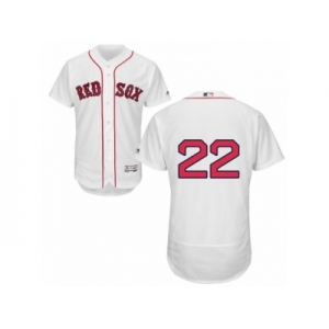 Men's Majestic Boston Red Sox #22 Rick Porcello White Flexbase Authentic Collection MLB Jersey