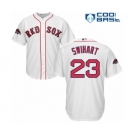 Men's Majestic Boston Red Sox #23 Blake Swihart Replica White Home Cool Base 2018 World Series Champions MLB Jersey