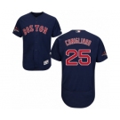 Men's Majestic Boston Red Sox #25 Tony Conigliaro Navy Blue Alternate Flex Base Authentic Collection 2018 World Series Champions MLB Jersey