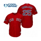 Men's Majestic Boston Red Sox #25 Tony Conigliaro Replica Red Alternate Home Cool Base 2018 World Series Champions MLB Jersey