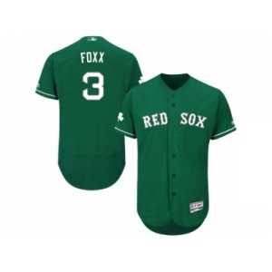 Men's Majestic Boston Red Sox #3 Jimmie Foxx Green Celtic Flexbase Authentic Collection MLB Jersey