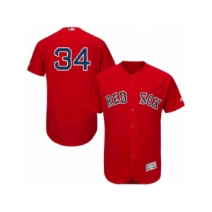 Men's Majestic Boston Red Sox #34 David Ortiz Red Flexbase Authentic Collection MLB Jersey