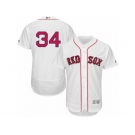 Men's Majestic Boston Red Sox #34 David Ortiz White Flexbase Authentic Collection MLB Jersey