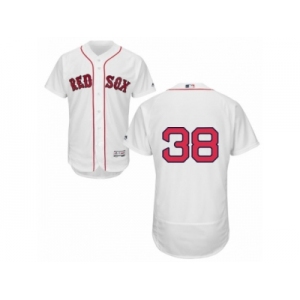 Men's Majestic Boston Red Sox #38 Rusney Castillo White Flexbase Authentic Collection MLB Jersey