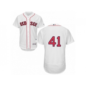 Men's Majestic Boston Red Sox #41 Chris Sale White Flexbase Authentic Collection MLB Jersey