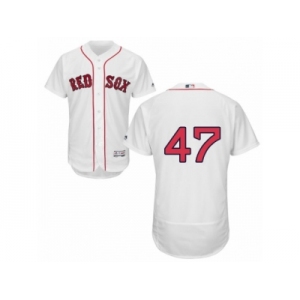 Men's Majestic Boston Red Sox #47 Tyler Thornburg White Flexbase Authentic Collection MLB Jersey