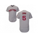 Men's Majestic Boston Red Sox #5 Allen Craig Grey Flexbase Authentic Collection MLB Jersey