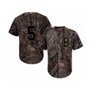 Men's Majestic Boston Red Sox #5 Nomar Garciaparra Authentic Camo Realtree Collection Flex Base 2018 World Series Champions MLB Jersey