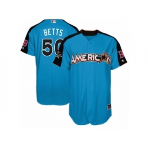 Men's Majestic Boston Red Sox #50 Mookie Betts Replica Blue American League 2017 MLB All-Star MLB Jersey