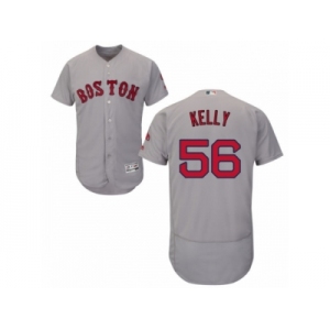 Men's Majestic Boston Red Sox #56 Joe Kelly Grey Flexbase Authentic Collection MLB Jersey