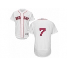 Men's Majestic Boston Red Sox #7 Christian Vazquez White Flexbase Authentic Collection MLB Jersey