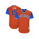 Houston Astros #15 Carlos Beltran Ivan Authentic Orange 2017 Players Weekend MLB Jersey