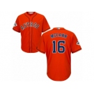 Houston Astros #16 Brian McCann Replica Orange Alternate 2017 World Series Bound Cool Base MLB Jersey