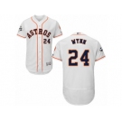 Houston Astros #24 Jimmy Wynn Authentic White Home 2017 World Series Bound Flex Base MLB Jersey