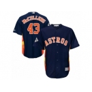 Houston Astros #43 Lance McCullers Replica Navy Blue Alternate 2017 World Series Bound Cool Base MLB Jersey